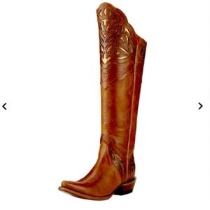 Ariat Chaparral Tan and Gold Leather Western Boots